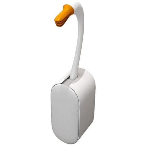 Brosse à toilettes murale, brosse à toilettes compacte, brosse à accessoires peu encombrante Swan Design avec stockage de liquide de nettoyage pour évier, sol et baignoire, 14.76 x 3.35 x 3.35 pouces (1/5)