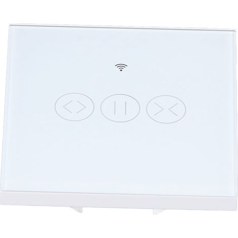 Interrupteur de Volet Roulant Intelligent WiFi, Commande par Application et Toucher, pour Stores et Persiennes, Prise UE 90‑250V, Blanc