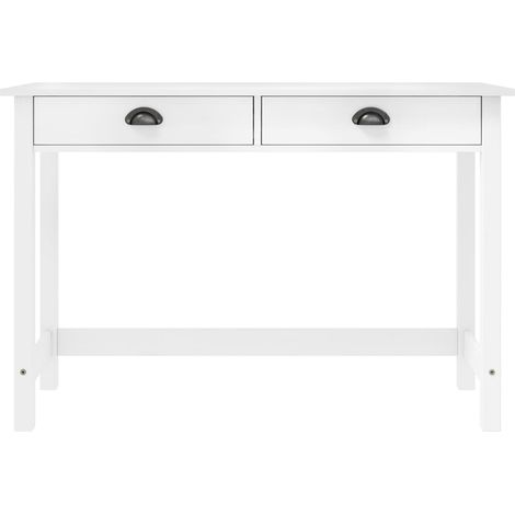 vidaXL Table console Hill avec 2 tiroirs 110x45x74 cm Bois pin massif (1/8)