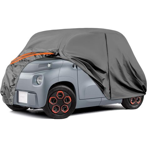 Vollgarage Autoabdeckung für Citroen Ami/Opel Rocks-e/Fiat Topolino 2020-2024, Grau (1/5)