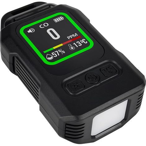Mount CO2 Detector Portable Air Monitor Tool with Rechargeable Battery for Outdoor Industrial Mount Detector (1/4)
