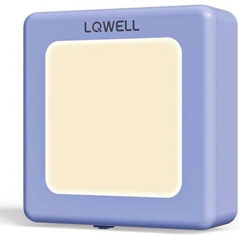 Veilleuse - Capteur Crépusculaire - Luminosité Réglable - Prise Pliable - Pour Chambre Cuisine Couloir - 2 Pièces (1/5)