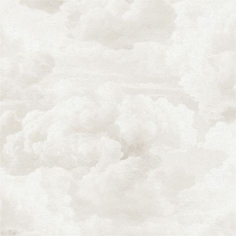 Nature wallpaper wall Profhome 399852 hot embossed non-woven wallpaper slightly textured with clouds matt cream white grey white 5,33 m2 (1/5)