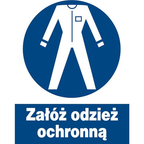 ZNO-16 - Arbeitsschutzzeichen - Schutzkleidung anziehen