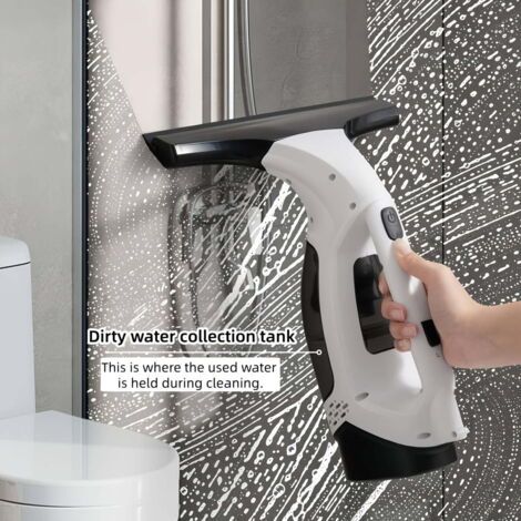 Le nettoyeur de vitres électrique sans fil offre une aspiration de 2000 Pa, une batterie de 2200 mAh et un réservoir d'eau de 200 ml, idéal pour nettoyer les fenêtres, les miroirs et les surfaces vitr (1/5)