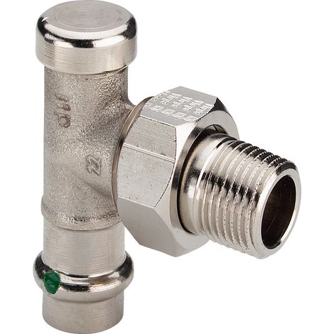 Raccord de retour avec SC 2272.1 en R1/2 x 15 mm nickelé