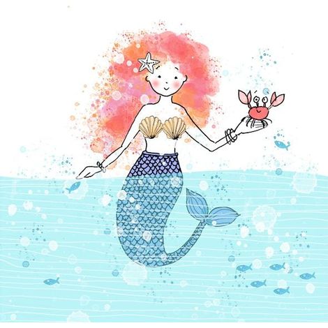 Braun & Company Servietten Mermaid 33 x 33 cm, 20er Pack Papierservietten