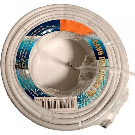 Cavo Antenna TV Coassiale Maschio Femmina 20 metri