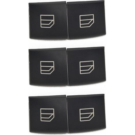 6 pezzi per - Copertura pulsante interruttore alzacristalli Classe C Classe E W204 S204 W212 S212 A207 C207