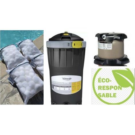 Boules en nitrocellulose pour filtre de piscine Matériau de filtration pour aquarium - 4 paquets (paquet de 25) (1/2)