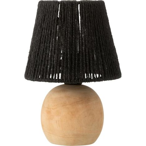 Lampe à Poser à LED en Bois "Roslyn" 23cm Noir