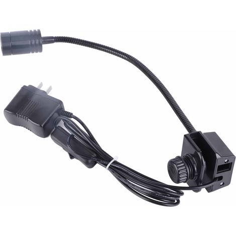 Lampe LED aquarium 1W à pince pour paroi 1.2cm, spot paysager bac poisson, variation 3 couleurs, aluminium 360°, 1 pièce (1/5)