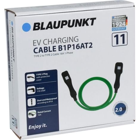Cable Charge Vehicule Electrique T2 vers T2 B1p 16a t2 N11 Blaupunkt (1/7)