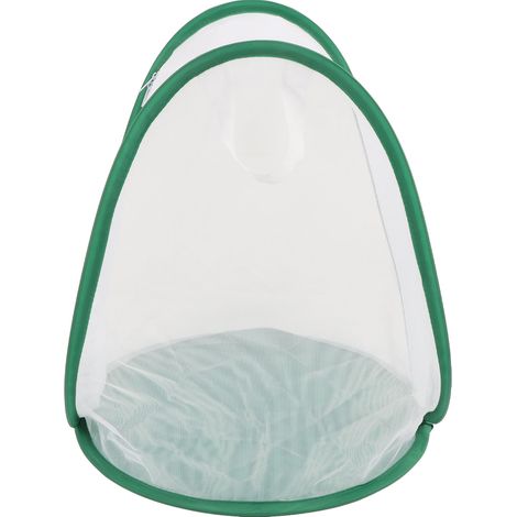 Großer grüner Insektenkäfig aus Maschengewebe, faltbar, mit Griff, für Schmetterlinge, ideal zum Beobachten und Füttern von Insekten. (1/5)