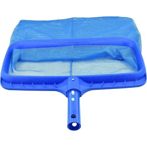 Épuisette de Piscine, Epuisette Surface Grande Taille Piscine à Mailles Fines pour étang, Bassin Poissons, Parc Aquatique (sans Manche) Bleu-sans poignée -