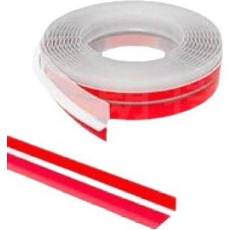 Joint de porte en forme de T, joint d'étanchéité inférieur de porte, bande d'isolation phonique auto-adhésive en silicone : 3 m (1/5)