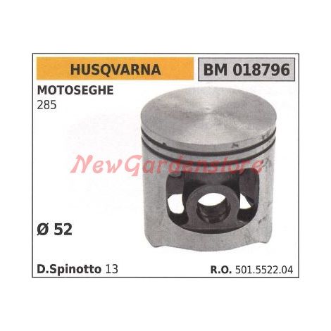Pistone motosega 285 Ø 52mm HUSQVARNA 018796