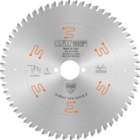 285.816.60M Sageblatt CIRCULAIRE CHROMEE HW 216x2.3/1.6x30 Z60 ATB -5NEG (1/5)