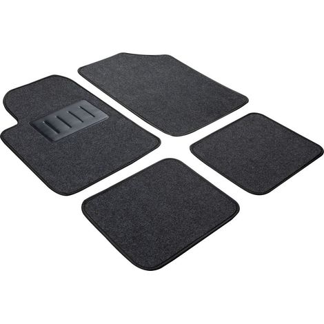 Set 4 pz. tappeti auto grigi universali in moquette (1/3)