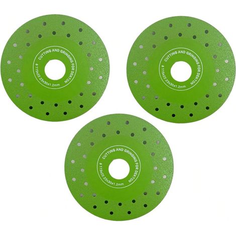 Lame de coupe et meulage plates spéciales pour dalles de roche, carrelages, chanfreinage à 45°, biseautage : lame de scie à marbre diamantée à double usage (1/4)