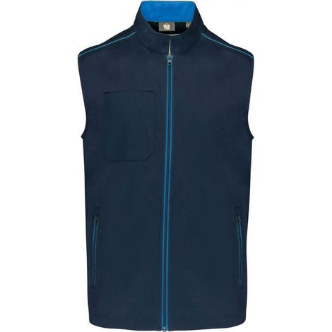 Gilet da lavoro senza maniche DayToDay WK. Designed To Work Marina / Blu Reale M (1/3)