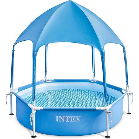 PISCINA CON TELAIO 'CANOPY METAL FRAME' cm 183 x 38 - capac.