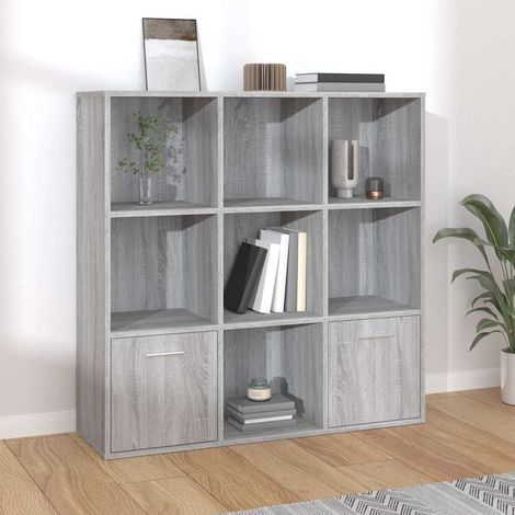 vidaXL Estantería color gris Sonoma 98x30x98 cm (1/5)