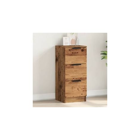 Buffet vieux bois 30x30x70 bois d'ingénierie (1/5)