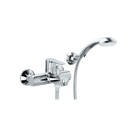 Miscelatore monoc. vasca con supporto a snodo linea blu cromo