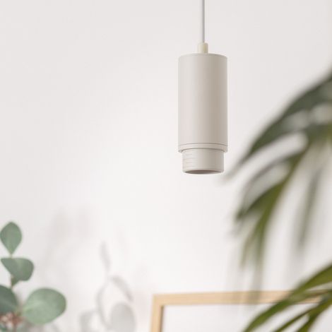 Lampada a Sospensione Alluminio Multiangolo 10-50º per Lampadine GU10 Quarzo Bianco