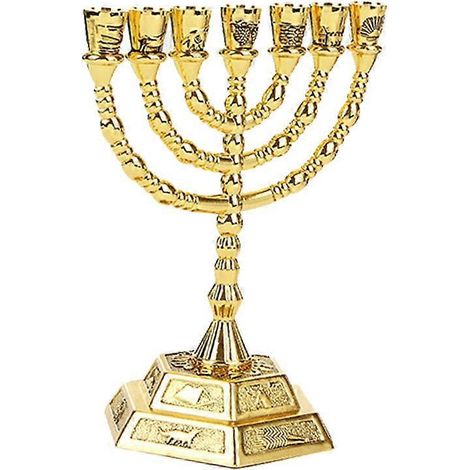 Candélabre juif doré à 7 branches -L-- (1/5)