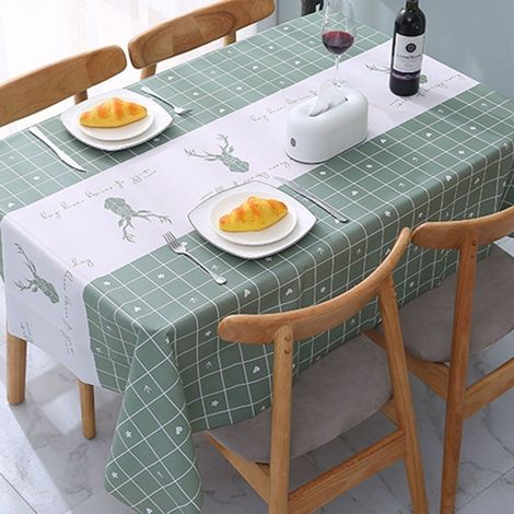 137180cm Nappe en toile cirée lavable Gartentischdecke Vert Nappe (1/4)