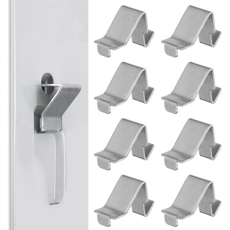 12x Taquet Aluminium étagère, Clips D'Étagère D'Armoire En Métal Supports Robustes Charge Lourde Pour Étagères De Classeurs Et Bibliothèques Accessoires Pratiques Pour Placards Et Armoires (1/5)