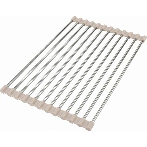 Roll-Up Dish Drying Rack For Sink Rea P1229B Beige (1/5)