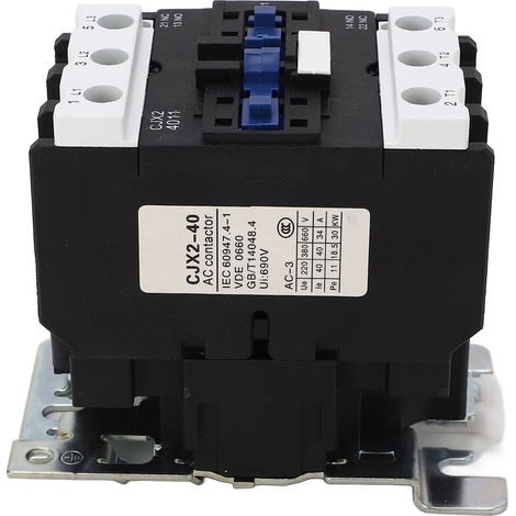40A 380V Dreipol-Schütz mit Spule, DIN-Schienenmontage, universelle elektrische Motorsteuerung, Stromkreisschalter (1/5)