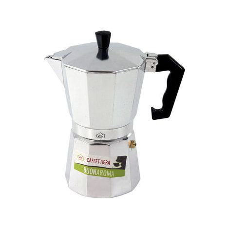 3C Casa A112ra-1 Caffettiera Alluminio 1 Tazza Buon Aroma