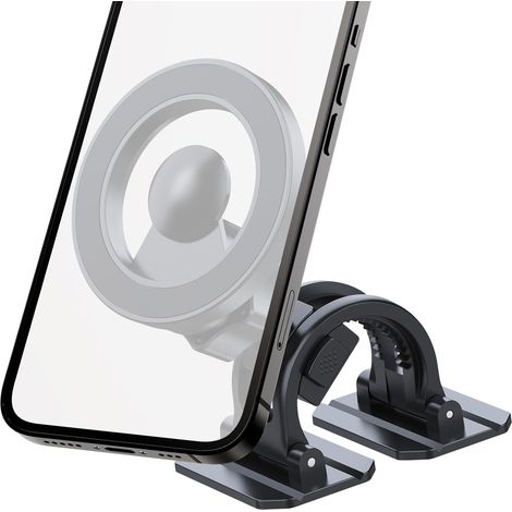 Support magnétique de téléphone portable pour voiture Support rotatif à 360° Support magnétique de voiture Compatibilité universelle pour tableau de bord, pare-brise, camion, miroir de (1/5)
