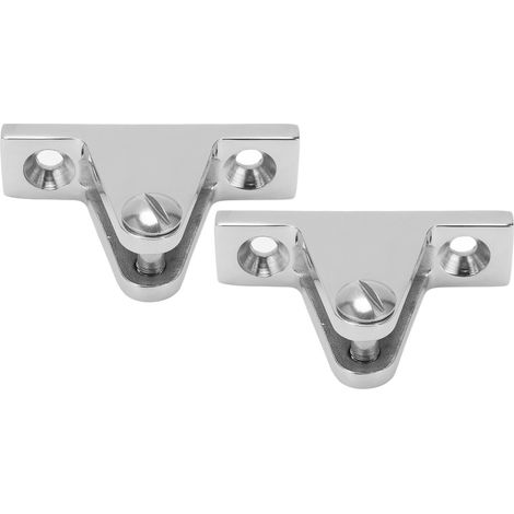 Accessoires de montage pour auvent avec charnière de pont en 2 pièces, ferrures marines en acier inoxydable, adaptés aux navires. (1/5)