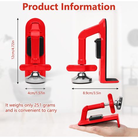 Fermaporta portatile con allarme, fermaporta antifurto, chip sensore intelligente integrato, facile installazione, fermaporta di sicurezza adatto per hotel da viaggio singolo (resistente) (1/4)