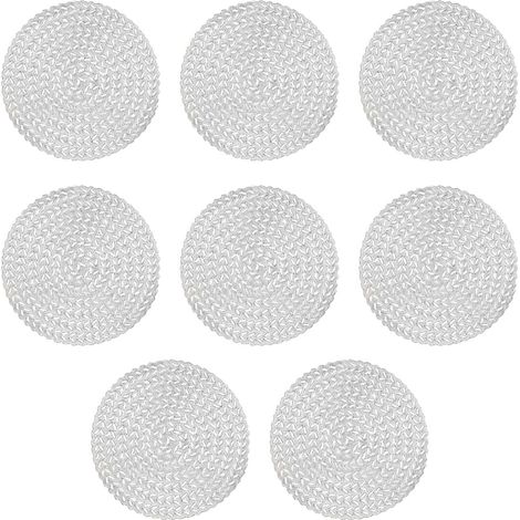 Sous-plat Ronde PVC - Diamètre 10 cm - Imperméable et Isolant - Motif Fleur Noël - Or Argent Rose Or - Lot de 8 (1/5)