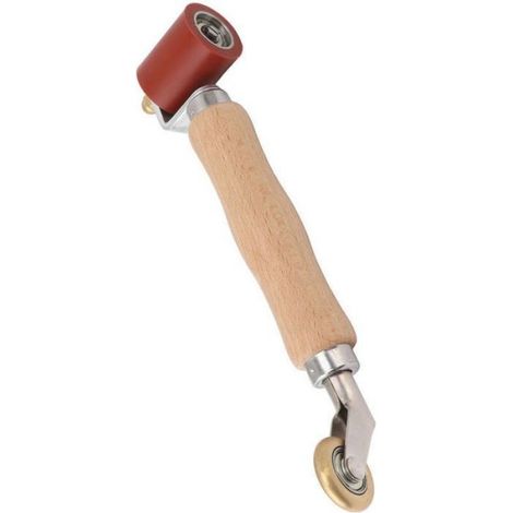 Rouleau de couture en silicone - Double usage Roulement flexible - Soudage PVC TPO - 40mm (1/4)