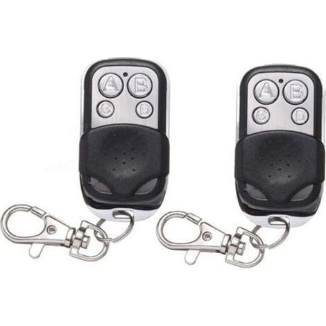 2 Piece 433.92MHz Garage Remote Control Duplicate Remote Control for 302 304 313 220 250 252, 4 Buttons (1/5)