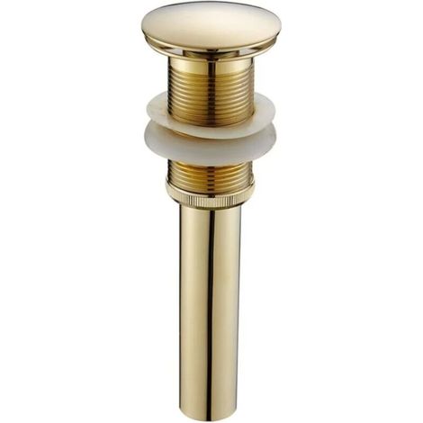 orchidPremium stainless steel and brass pop up sink drain without overflow.