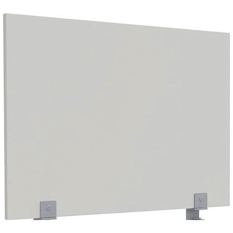 Écran de séparation KL bois antibactérien L 80 x H 60 cm - gris - Maxiburo (1/4)