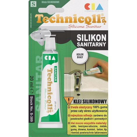 Silicone sanitario bianco 20 ml (1/5)