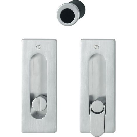KIT 7 CORREDERA M464 CROMO BRILLO HOPPE ACABADOS CROMO MATE