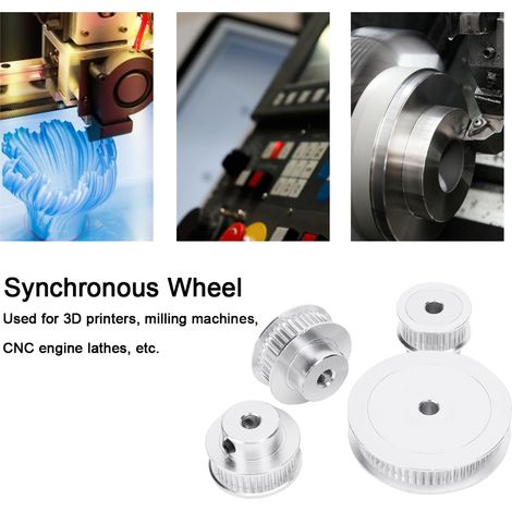 P36-GT2-6-BF Synchronriemenscheiben mit 30, 36, 40 und 60 Zähnen und einer 5 mm Innenbohrung. (1/5)