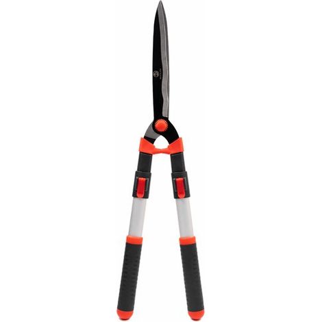 Taille-haie télescopique – Taille-haie à talon long réglable – 65 à 88 cm – Cisaille légère – Lames ondulées – Poignées ergonomiques (1/5)