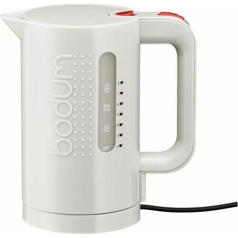 Bouilloire électrique - BODUM - BISTRO - 1300 W - 1 L - Socle 360° - Blanc