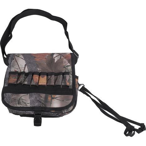 Bolso bandolera sencillo para actividades al aire libre, senderismo, acampada, almacenamiento de equipo esencial, tamaño compacto, 16 agujeros (1/5)